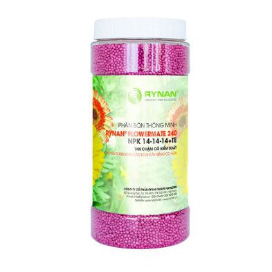 Phân bón thông minh RYAN 14 - 14 - 14 + TE chuyên dùng cho cây kiểng có hoa hũ 1.36kg