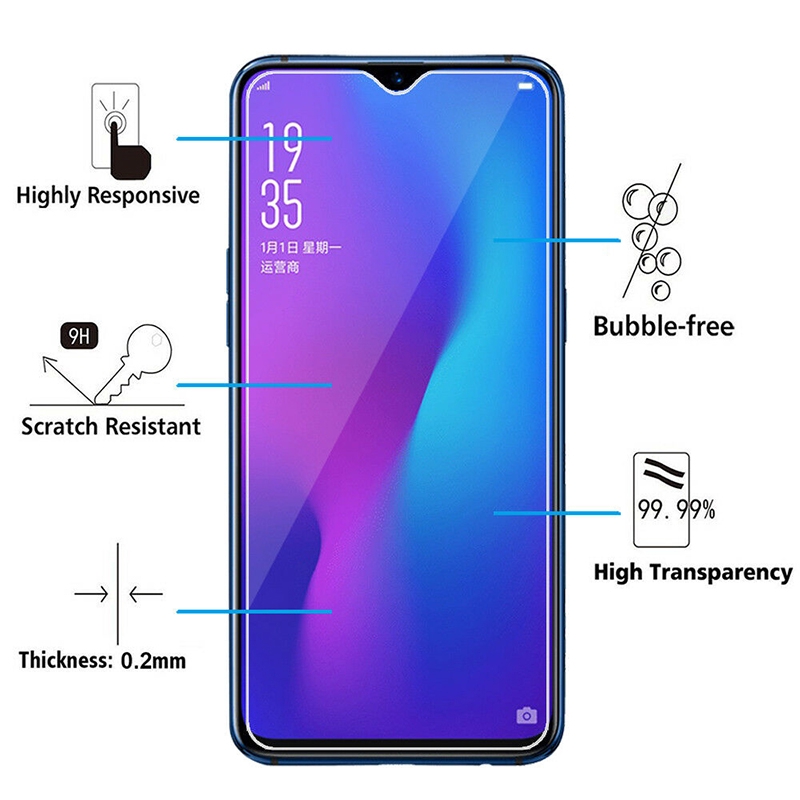 Kính cường lực toàn màn hình dành cho OPPO A95 A55 A94 A74 A54 A93 A73 A53 A16K A16 A15s A15 A92 A52 A12 A91 A9 A5 2020 A5s A31 A1K