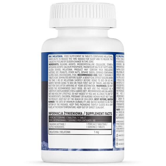 Hỗ Trợ Giấc Ngủ OstroVit - Melatonin (180 viên)