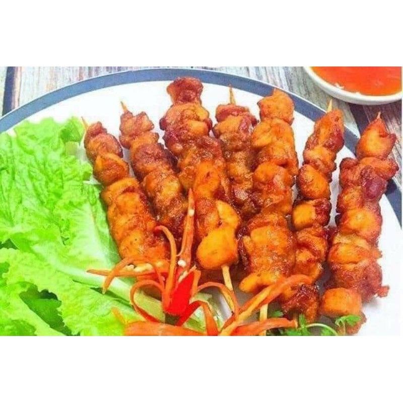 thịt gà xiên que CP❤NOWSHIP❤gói 500gr 10 xiên. sản phẩm của công ty CP