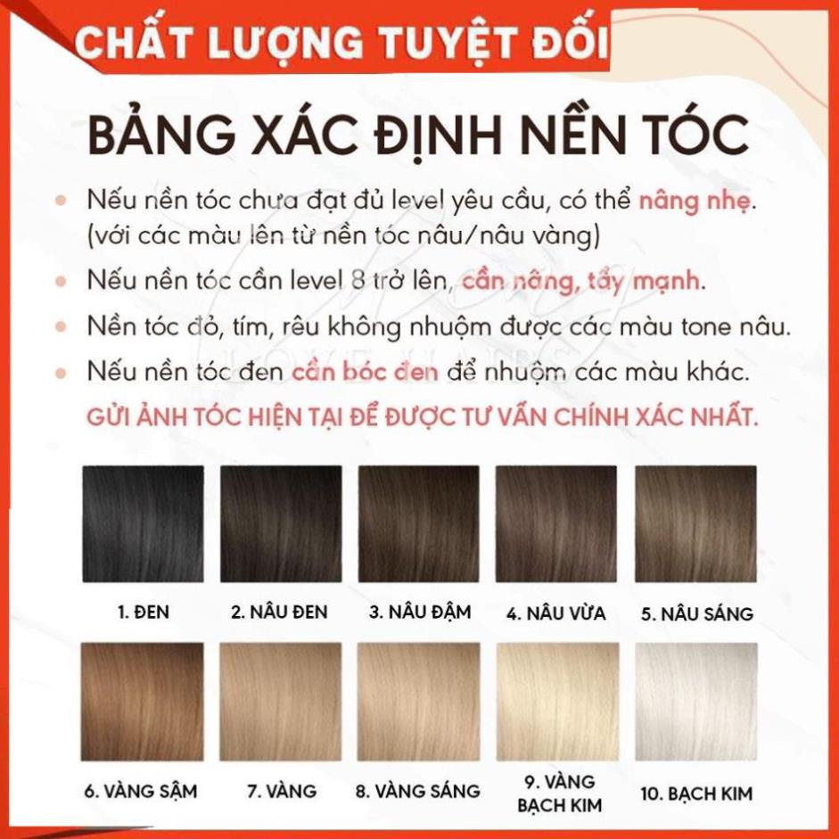 Thuốc nhuộm tóc Nâu hồng trà kèm bộ dụng cụ nhuộm tóc tại nhà