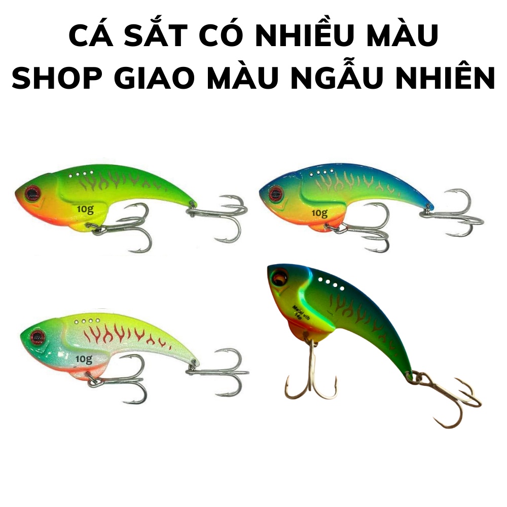 Mồi cá sắt Fishen câu lóc 10g/14g, cá giả câu lure lóc bông đồng ao hồ dịch vụ, mồi lure chuối sộp