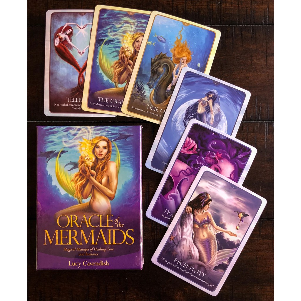 Bộ Tarot Oracle Of The Mermaids V8 Bài Bói New