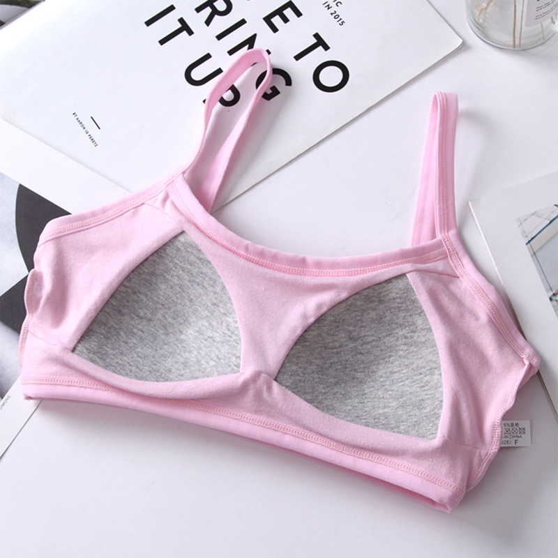 Youyo Áo Ngực Cotton Mềm Mại Một Mảnh Có Đệm Ngực Dành Cho Bạn Gái Tuổi Teen Với Tất Cả Các Cô Gái Đi Biển