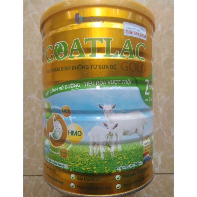 Sữa dê Goatlac Gold 2+ 800gr