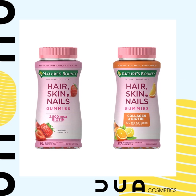 [Đủ bill] Kẹo dẻo Hair, Nails & Skin Gummies With Biotin