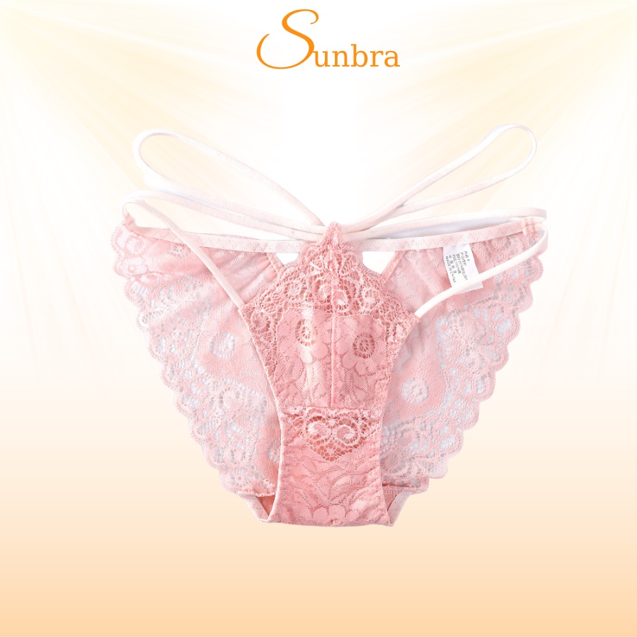 Quần lót ren hoa chất mềm mịn phối dây cánh bướm sexy quyến rũ SUNBRA S61