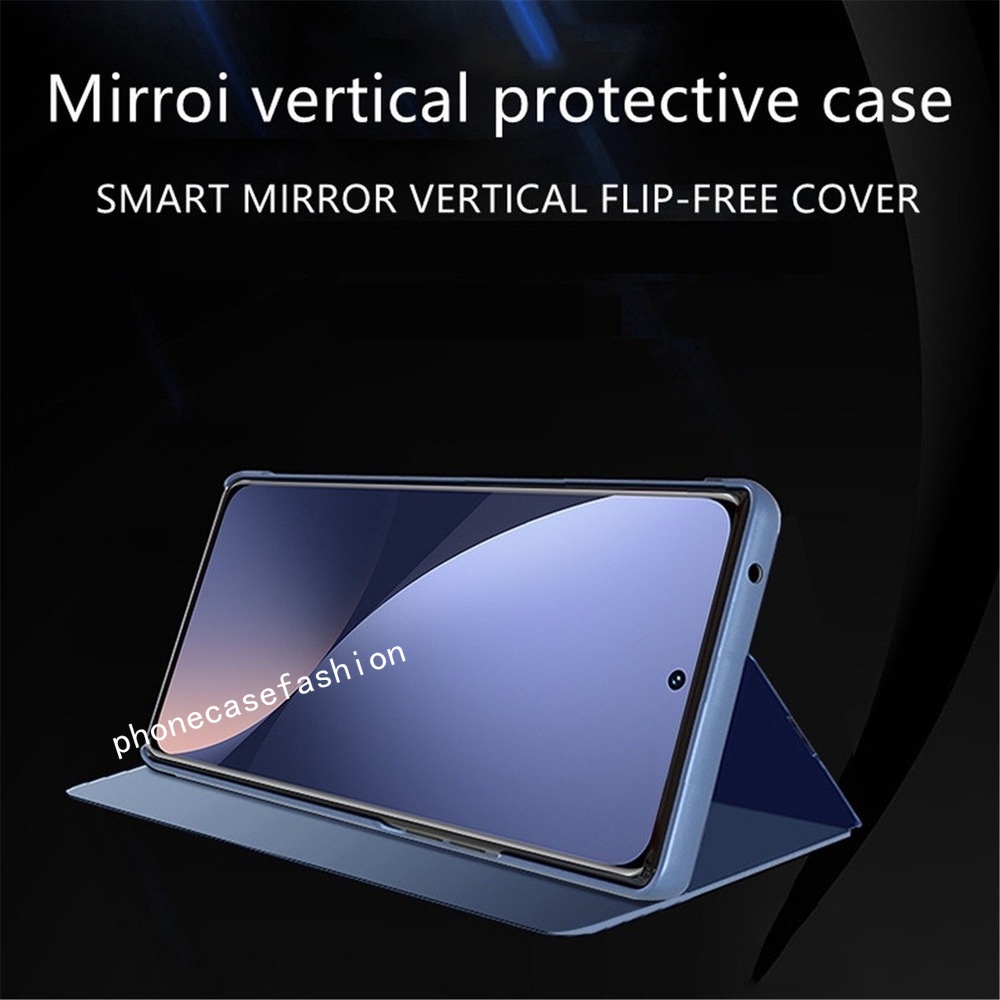 Ốp Điện Thoại Da Nắp Gập Mặt Kính Cứng Bảo Vệ Cho Xiaomi Mi 12 Lite Pro Mi 12T 12TPro 12Lite