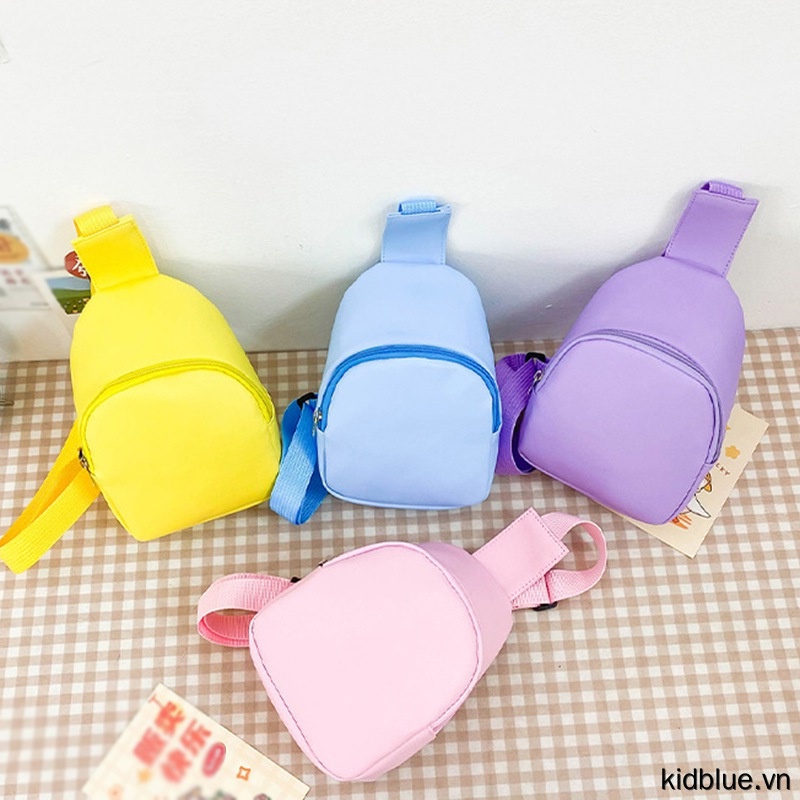 Bags Kids Waist Fanny Packs Solid Color Adjustable Strap Toddler Chest Bag Chilren Stylish Coins Bag for Boys Girls