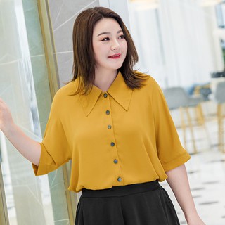 Áo cổ V cài khuy cho người béo mập - ABEO086