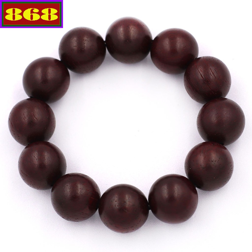 Chuỗi đeo tay gỗ đàn hương nâu 18 ly - Vòng chuỗi Size lớn
