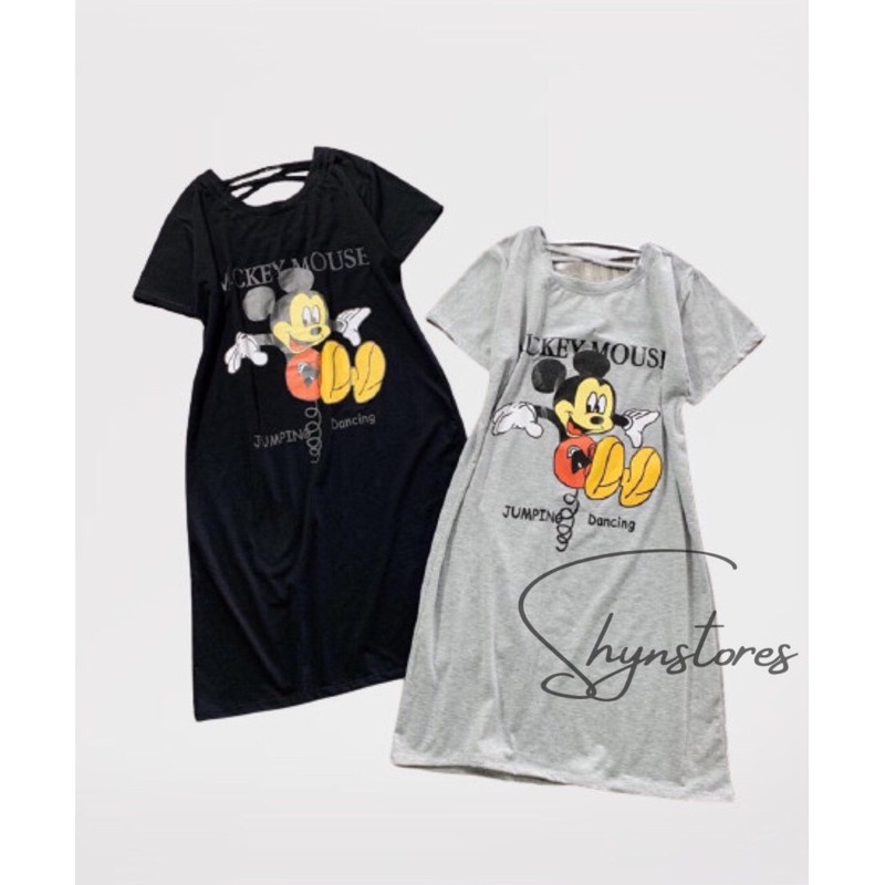 Đầm suông nữ Shynstores - váy xuông cotton Mick cộc tay cổ tròn đan dây lưng form rộng freeship - SIÊU HOT