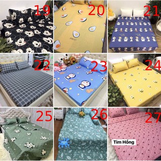 Trọn bộ chăn ga gối cotton poly