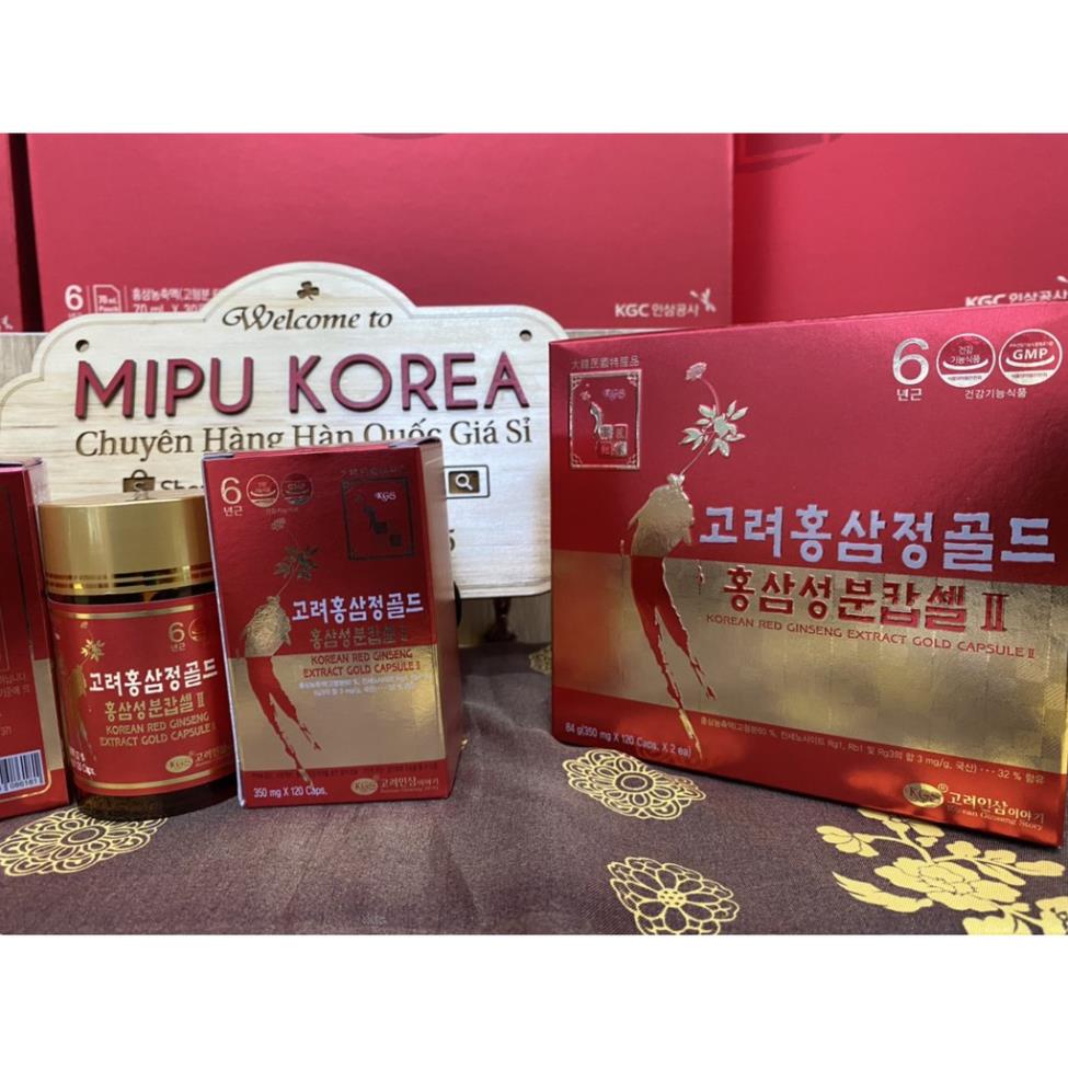 Viên Hồng Sâm KGS Capsule II Hàn Quốc Hộp 2 lọ x 120 viên