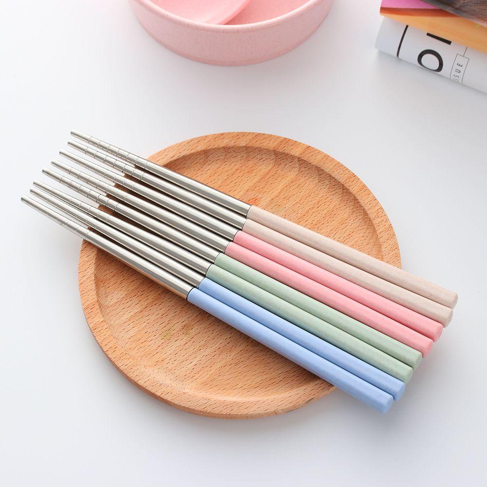 Đũa Ăn Bằng Thép Không Gỉ Nhiều Màu Sắc Có Thể Tái Sử Dụng