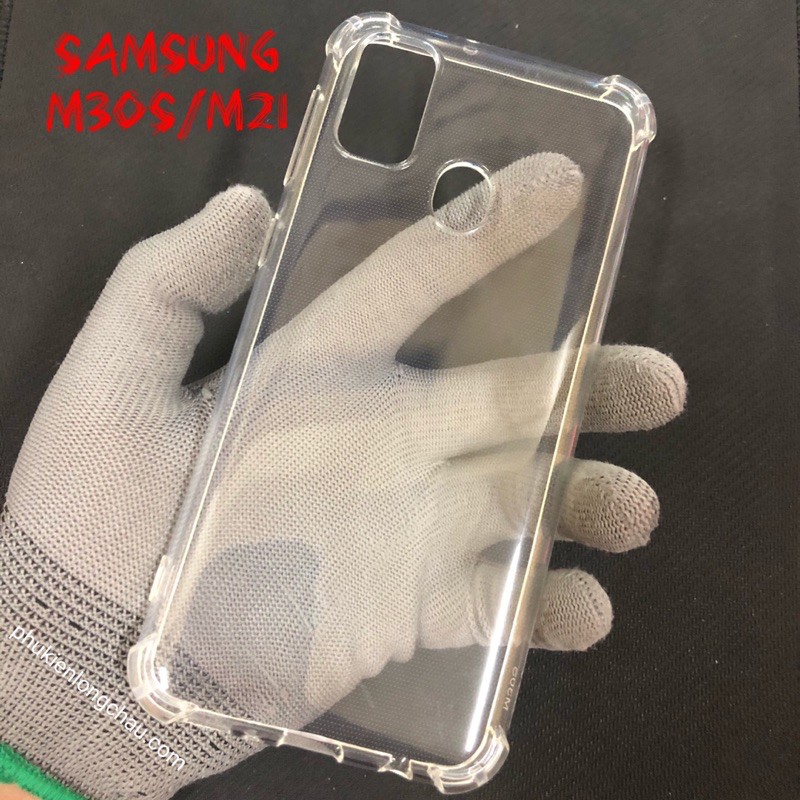 Ốp Lưng Samsung M21/M30s Dẻo Trong Suốt Chống Sốc Có Gù Bảo Vệ 4 Gốc