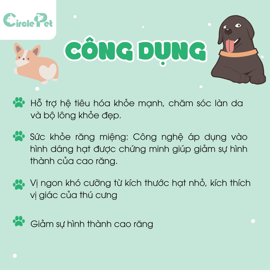 Thức ăn cho chó trưởng thành có kích cỡ nhỏ Royal Canin X-Small Adult vị ngon khó cưỡng túi 500g và 1.5kg.- Circle Pet