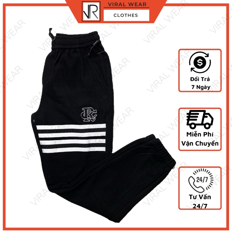 Quần Dài Nam Xuông, Viền Đùi Vải Xốp Cao Cấp Viral Wear