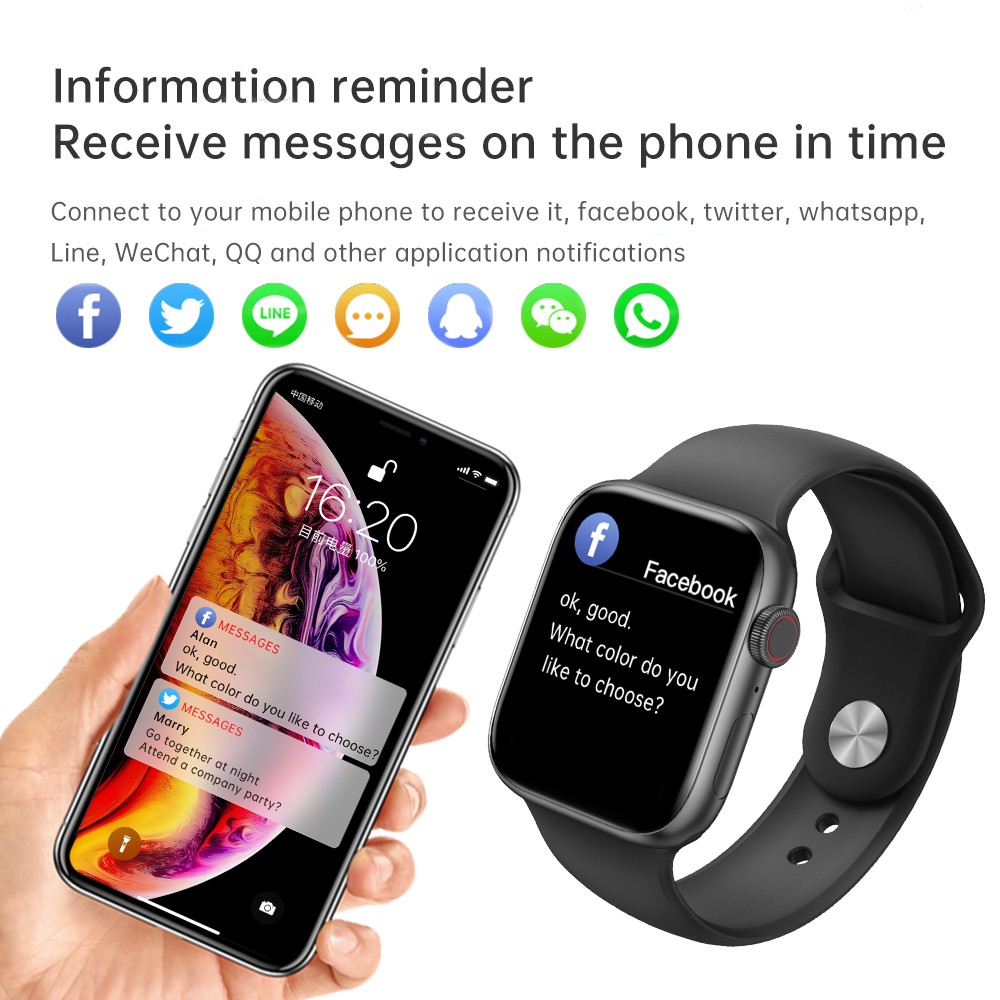 2021 Mới T800 SmartWatch Nút quay Đồng hồ thông minh Sê-ri 6 Cuộc gọi Bluetooth Tùy chỉnh quay số theo dõi thể dục cho iOS Android Xiaomi Samsung vs Iwo 13 W46 W26 Smartwatches