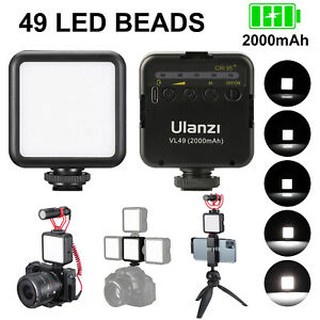 Đèn led video VL49 RGB Ulanzi hỗ trợ đắc lực cho việc quay video tại nhà, vlog, phát livestream - Hàng chính hãng