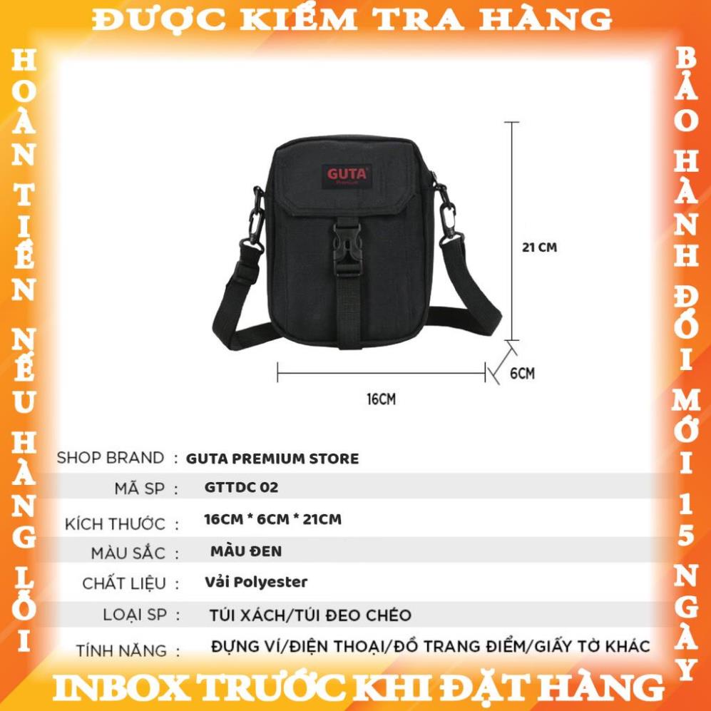 Túi Đeo Chéo Unisex Cá Tính Nam Nữ Chất Vải Cao Cấp Nhiều Ngăn Đi Chơi GUTA PREMIUM nganghi