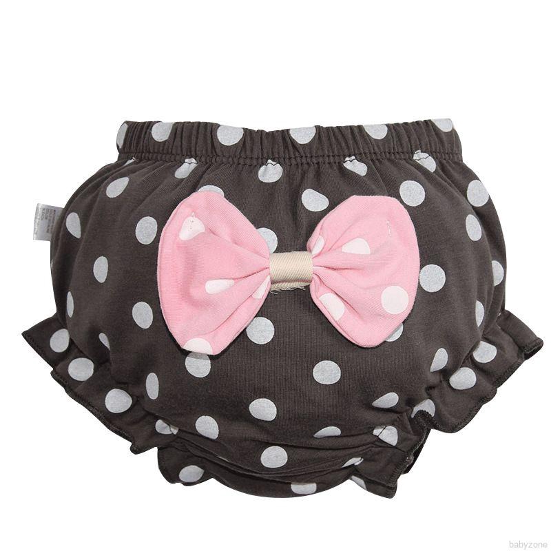 Quần lót cotton họa tiết chấm bi cho bé gái