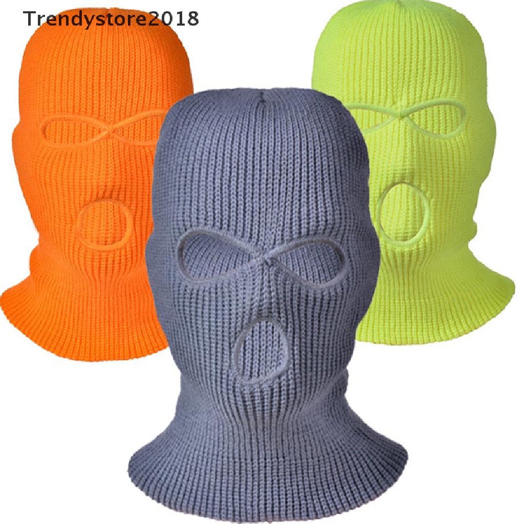 Mũ beanie kèm khẩu trang 3 lỗ giữ ấm mùa đông thời trang 2018