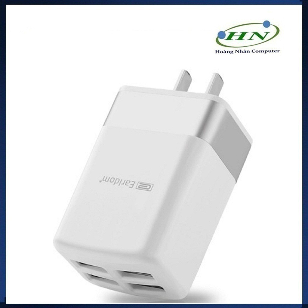 CỐC SẠC EARLDOM 2.4A ES-166( 4 CỔNG SẠC USB)