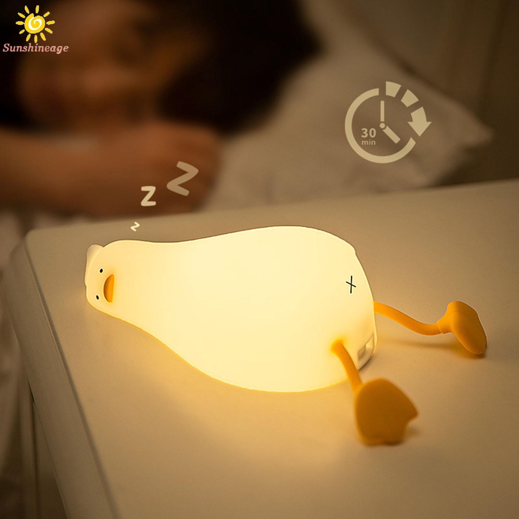 Duck Lamp 210 X 103 X62mm 5V/ 0.3A ABS + Silicone Comfortable Timer Function