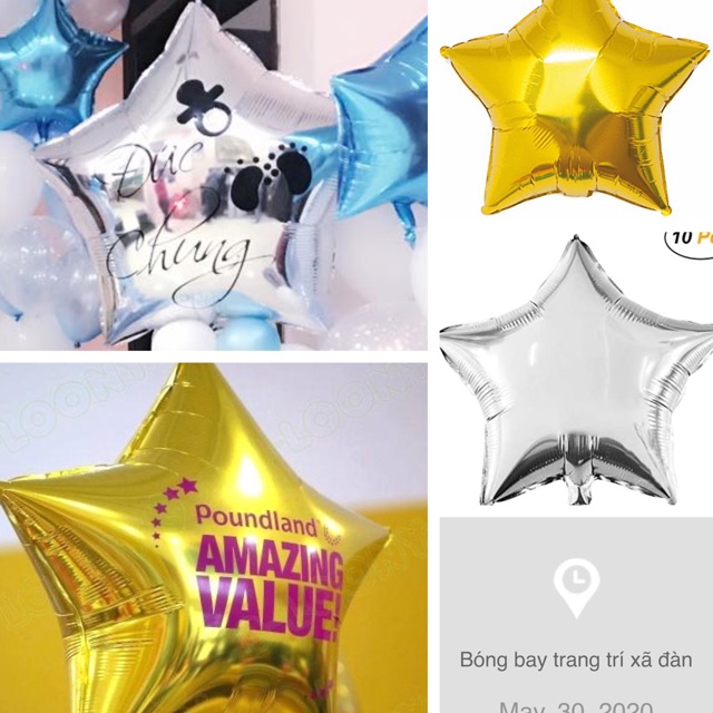 BÓNG HÌNH NGÔI SAO SIZE 36&quot;