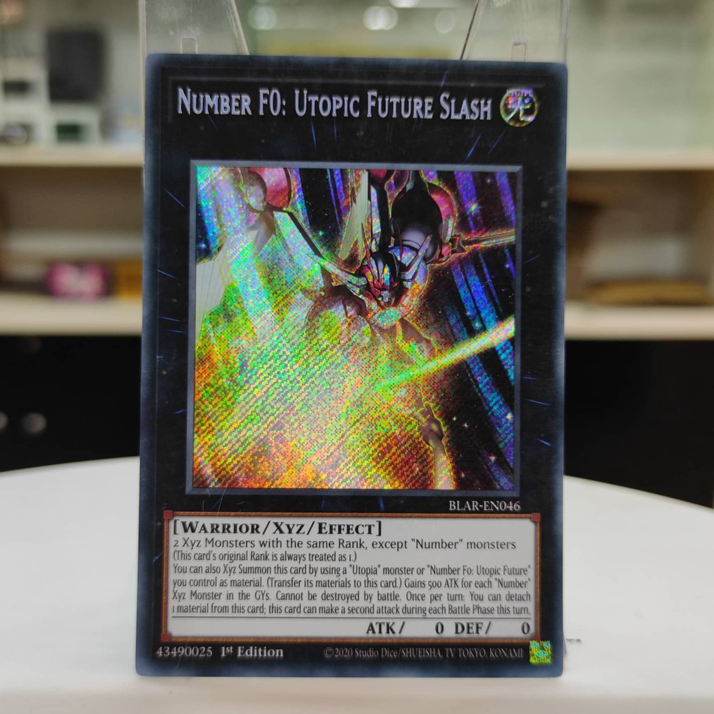 Thẻ Bài Yugioh - Number F0: Utopic Future Slash - BLAR-EN046 - Secret Rare 1st Edition