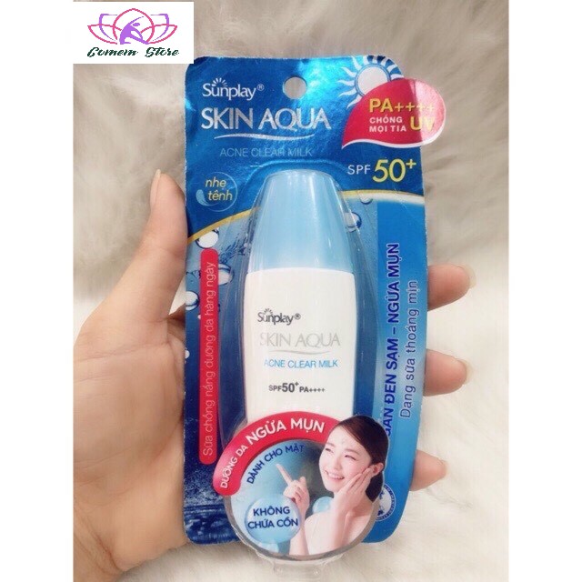 Kem Chống Nắng Dưỡng Da Ngừa Mụn Sunplay Sin Aqua SPF50 25g