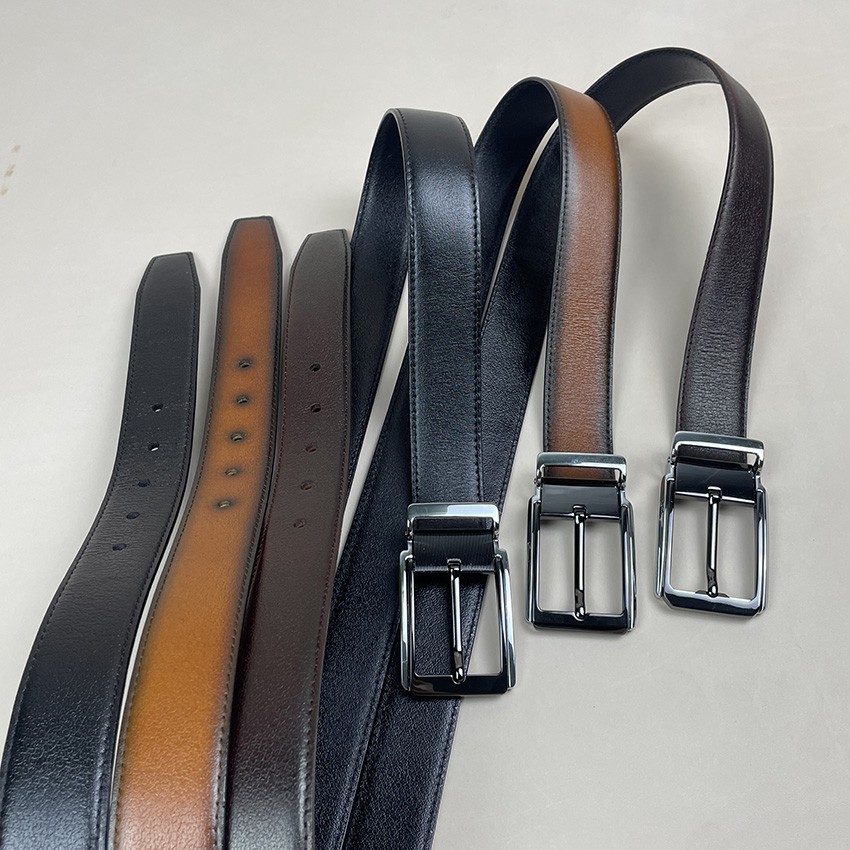 Thắt Lưng Nam Dây Nịt Da Bò Thật Khóa Kim Lịch Lãm TM808 Bảo Hành 24 Tháng Tặng Kèm Hộp