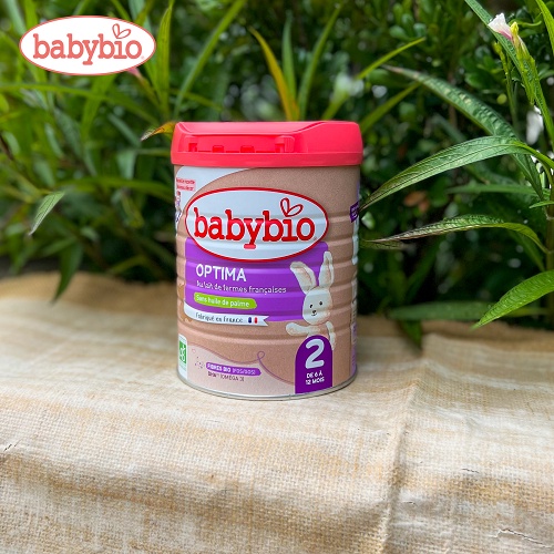 Sữa bò hữu cơ Babybio số 2 dòng Optima bổ sung lợi khuẩn 800g (6 - 12 tháng)