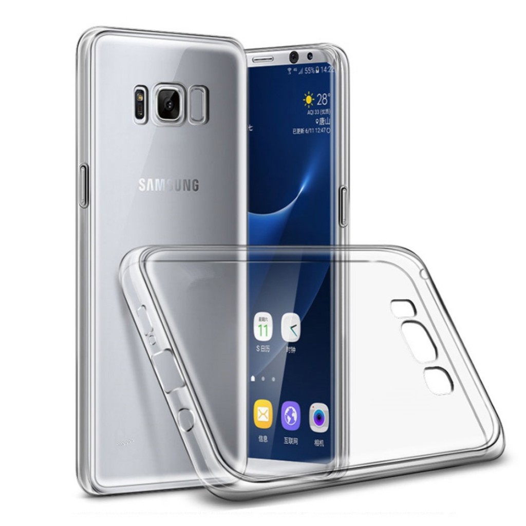 Ốp điện thoại mềm trong suốt chống trầy cho Samsung Galaxy S8 S8+ S7 S7 edge S6 A7 A5 A3 J5 J7