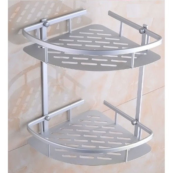 [ TẶNG 4 MIẾNG DÁN] Kệ góc nhà tắm 1 tầng inox 2023