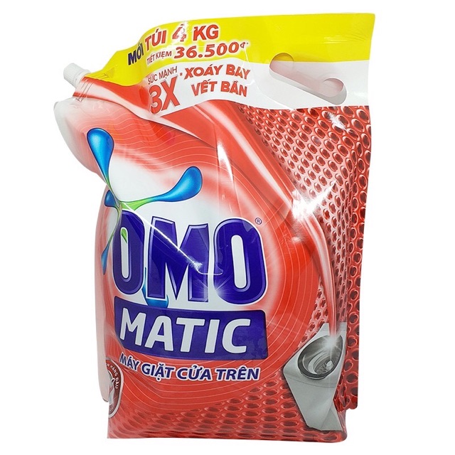 NƯỚC GIẶT OMO 4 kg/3.7kg TẶNG BÁT Ô TÔ