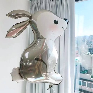 Bóng thỏ ngọc 4D size đại trang trí sinh nhật phong cách Hàn Quốc
