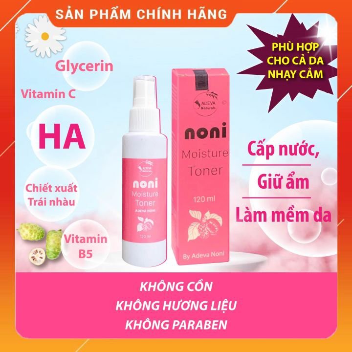 Toner cho mọi loại da - Xịt khoáng Trái nhàu không cồn, cấp nước cho da căng mọng - 120 ml - Adeva Noni | BigBuy360 - bigbuy360.vn