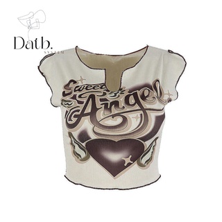Áo croptop nữ datb họa tiết trái tim cá tính cttt0001