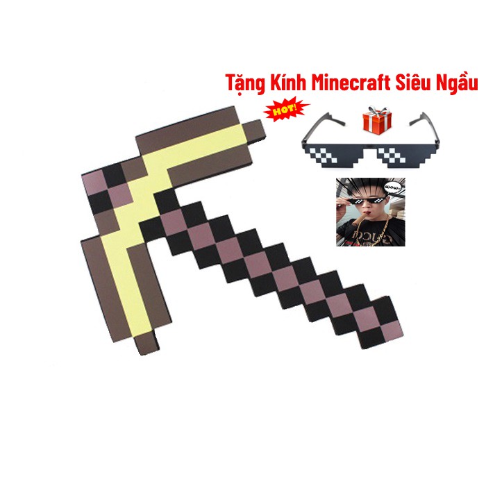 Cúp Minecraft Vàng Cực Đẹp [Tặng Kính Thug Life]