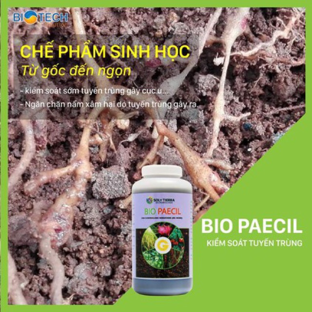 Hàng Mỹ - Vi Sinh Đặc Trị Tuyến Trùng Hại Rễ - Bio Paecil - Chai 1 Lít