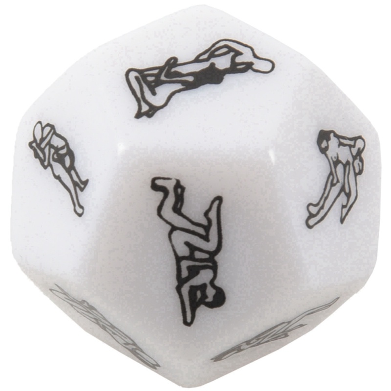 12 SIDED Y FUNNY ADULT LOVE HUMOUR GAMBLING  ROMANCE EROTIC KAMA SUTRA CRAPS DICE TOY