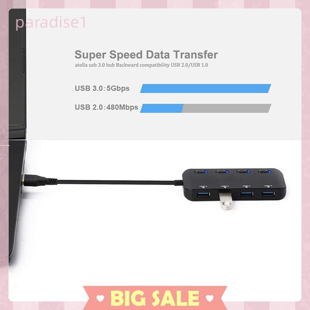 Bộ Chia 4 Cổng USB 3.0 Tốc Độ Cao | BigBuy360 - bigbuy360.vn