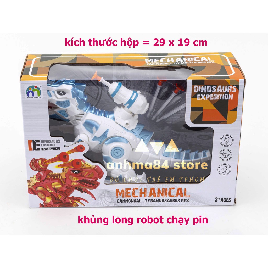 Đồ chơi KHỦNG LONG DINO robot chạy pin tiểu - Khủng long bạo chúa robot - anhma84 store