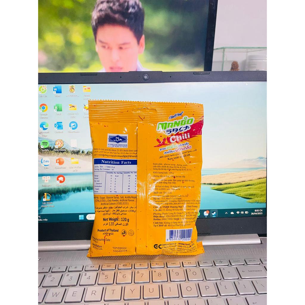 [10 BỊCH TẶNG 1 ] Kẹo Xoài muối ớt Thái Lan 120g Bổ Sung Vitamin C