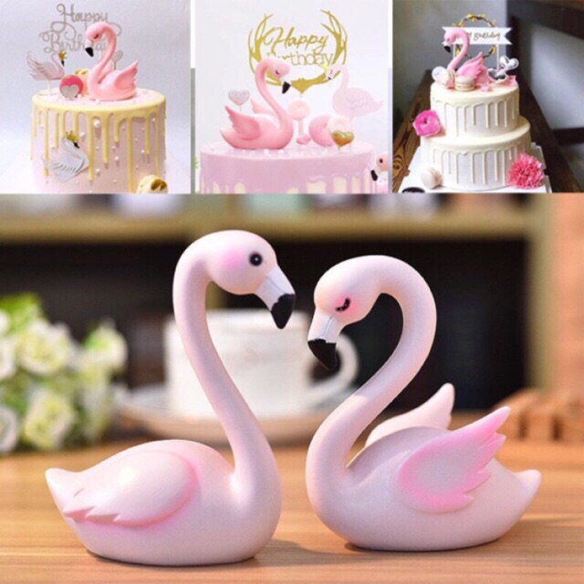 Cặp Hồng Hạc Trang Trí Bánh Kem
