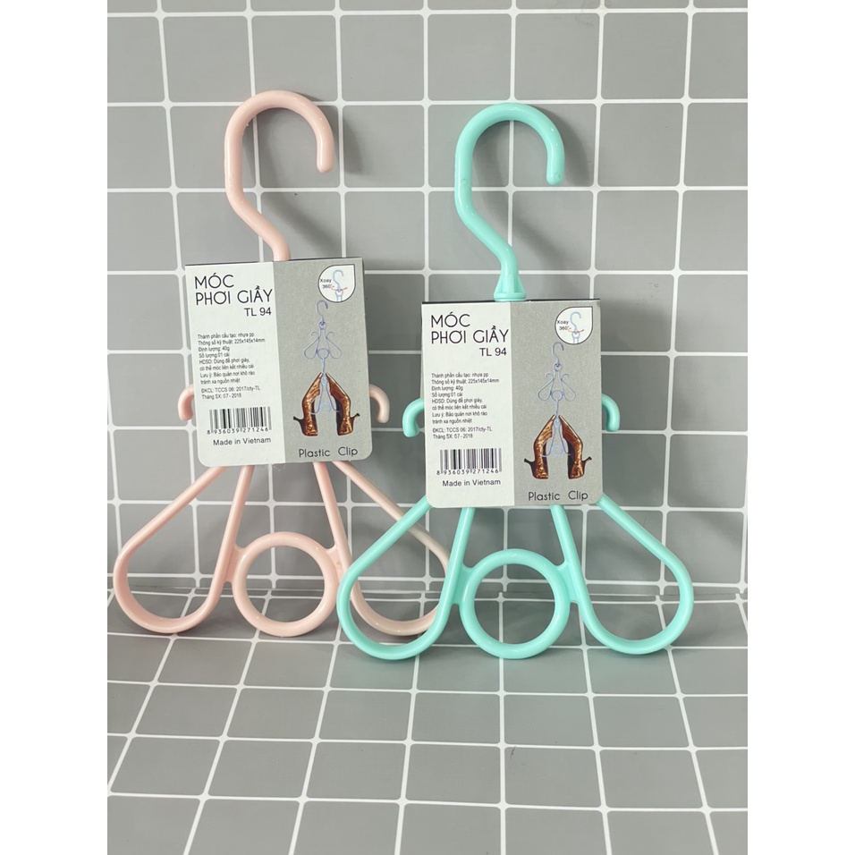 Móc phơi giầy TỰ LẬP TL94 - 22.3 x 14 x 1.4