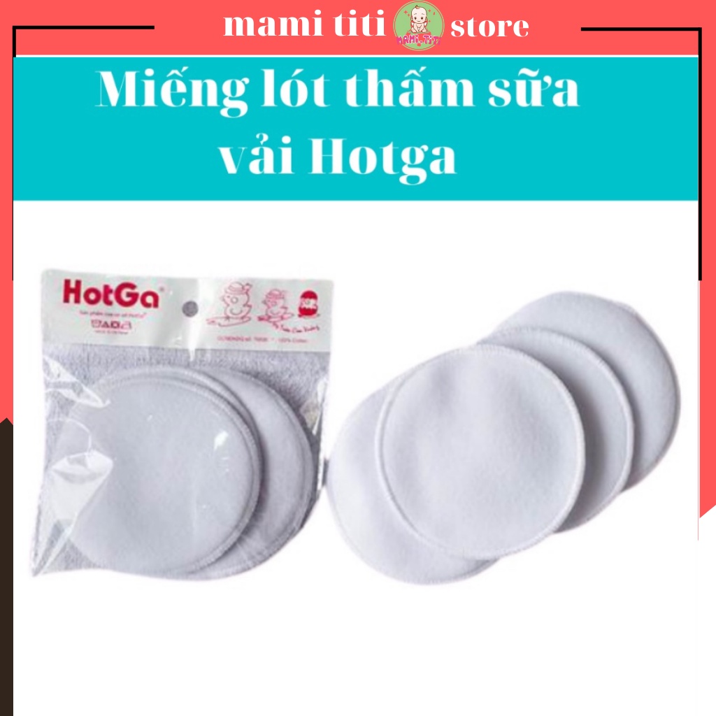 Miếng lót thấm sữa, Túi 4 miếng lót thấm sữa bằng vải tái sử dụng Hàng Việt nam chất lượng cao