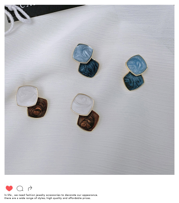 Đôi bông tai mạ bạc 925 đính đá thời trang cho nữ